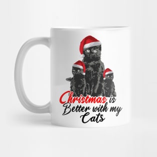 Christmas is Better With My Cats Mug